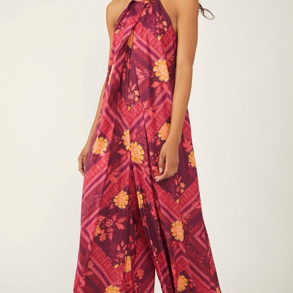 Luca Wide Leg Jumpsuit Med - Picture 3 of 6